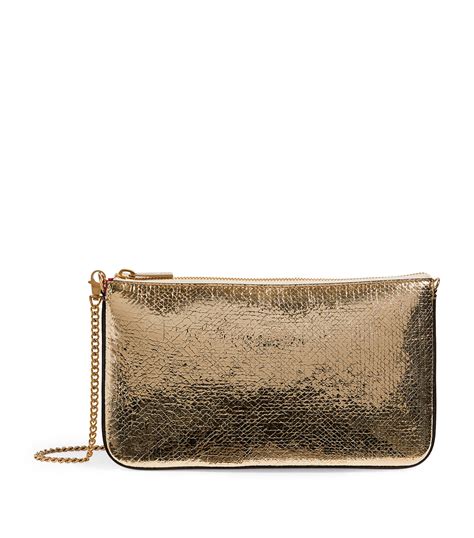 m&s metallic clutch bag.